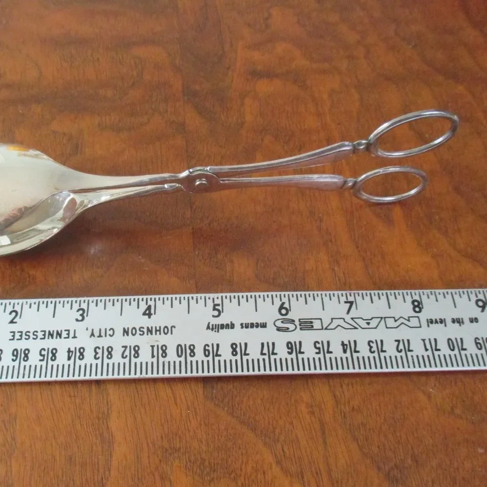 Sandwich Tongs salad serving tongs vintage silverplate made in England EPNS